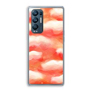 CaseCompany Lichte Wolken: Oppo Find X3 Neo Transparant Hoesje