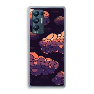 CaseCompany Patroon Wolken: Oppo Find X3 Neo Transparant Hoesje