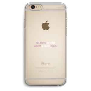 CaseCompany uzelf graag zien: iPhone 6 Plus / 6S Plus Transparant Hoesje