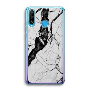 CaseCompany Witte marmer 2: Huawei P30 Lite Transparant Hoesje