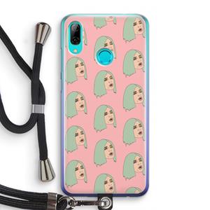 CaseCompany King Kylie: Huawei P Smart (2019) Transparant Hoesje met koord