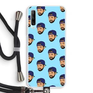 CaseCompany Drake Away: Huawei P Smart Pro Transparant Hoesje met koord