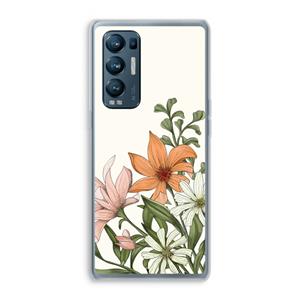 CaseCompany Floral bouquet: Oppo Find X3 Neo Transparant Hoesje
