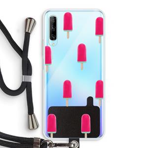 CaseCompany Waterijsje: Huawei P Smart Pro Transparant Hoesje met koord