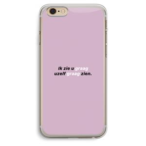 CaseCompany uzelf graag zien: iPhone 6 Plus / 6S Plus Transparant Hoesje