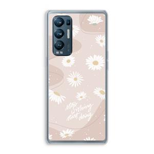 CaseCompany Daydreaming becomes reality: Oppo Find X3 Neo Transparant Hoesje