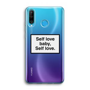 CaseCompany Self love: Huawei P30 Lite Transparant Hoesje