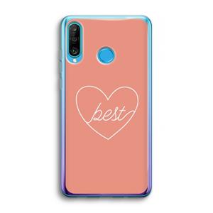 CaseCompany Best heart: Huawei P30 Lite Transparant Hoesje