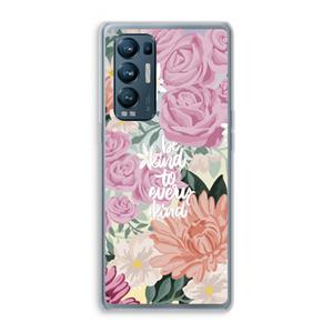 CaseCompany Kindness matters: Oppo Find X3 Neo Transparant Hoesje