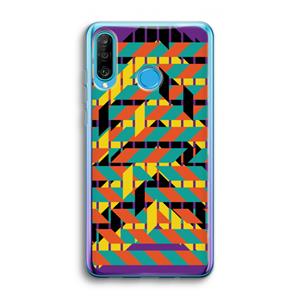 CaseCompany Skew Bee 2: Huawei P30 Lite Transparant Hoesje