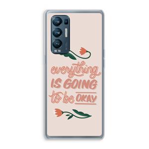 CaseCompany Optimistic flower girl: Oppo Find X3 Neo Transparant Hoesje