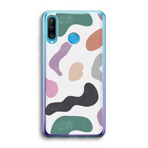 CaseCompany Memphis Shapes: Huawei P30 Lite Transparant Hoesje