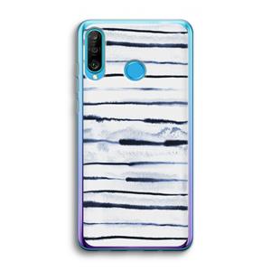 CaseCompany Ink Stripes: Huawei P30 Lite Transparant Hoesje