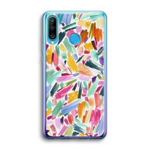 CaseCompany Watercolor Brushstrokes: Huawei P30 Lite Transparant Hoesje