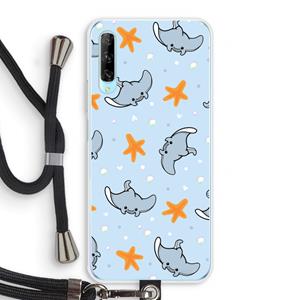 CaseCompany Manta: Huawei P Smart Pro Transparant Hoesje met koord