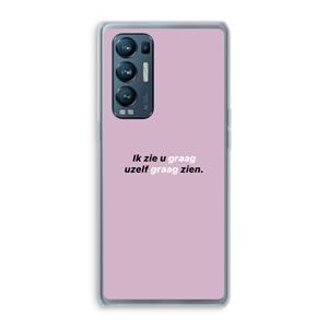 CaseCompany uzelf graag zien: Oppo Find X3 Neo Transparant Hoesje