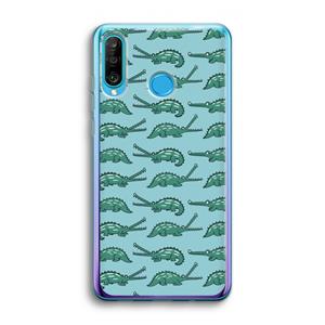 CaseCompany Kroko: Huawei P30 Lite Transparant Hoesje