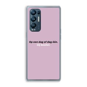 CaseCompany gij beslist: Oppo Find X3 Neo Transparant Hoesje