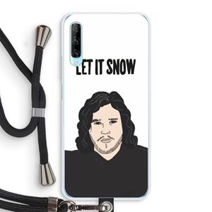 CaseCompany Let It Snow: Huawei P Smart Pro Transparant Hoesje met koord
