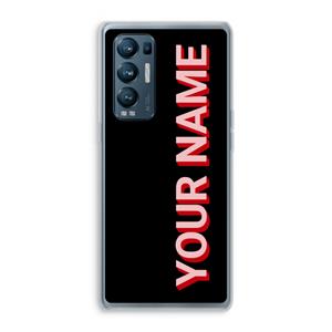 CaseCompany Namecase: Oppo Find X3 Neo Transparant Hoesje
