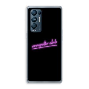 CaseCompany Vice Black: Oppo Find X3 Neo Transparant Hoesje