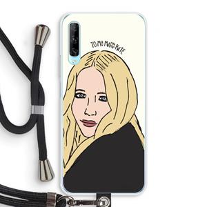 CaseCompany Mary Kate: Huawei P Smart Pro Transparant Hoesje met koord