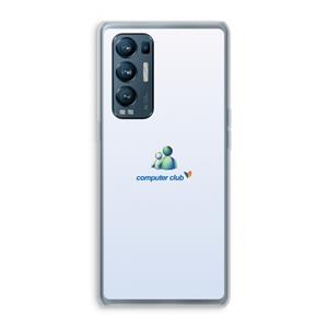 CaseCompany MSN: Oppo Find X3 Neo Transparant Hoesje