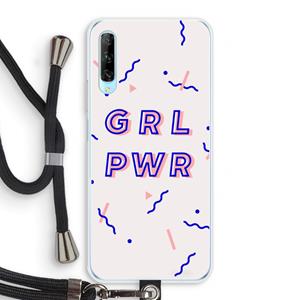 CaseCompany GRL PWR: Huawei P Smart Pro Transparant Hoesje met koord