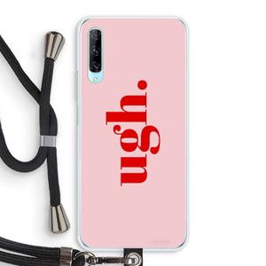 CaseCompany Ugh: Huawei P Smart Pro Transparant Hoesje met koord