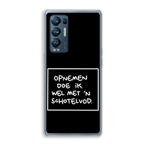 CaseCompany Schotelvod: Oppo Find X3 Neo Transparant Hoesje