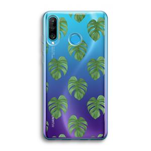 CaseCompany Monstera leaves: Huawei P30 Lite Transparant Hoesje