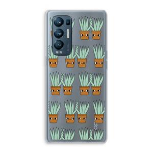 CaseCompany Sansevieria: Oppo Find X3 Neo Transparant Hoesje
