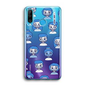CaseCompany Gezichtjes: Huawei P30 Lite Transparant Hoesje