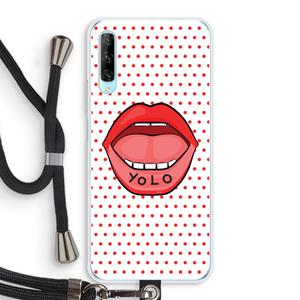 CaseCompany Yolo Denise: Huawei P Smart Pro Transparant Hoesje met koord