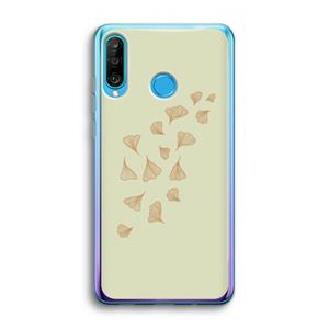 CaseCompany Falling Leaves: Huawei P30 Lite Transparant Hoesje