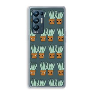 CaseCompany Sansevieria: Oppo Find X3 Neo Transparant Hoesje