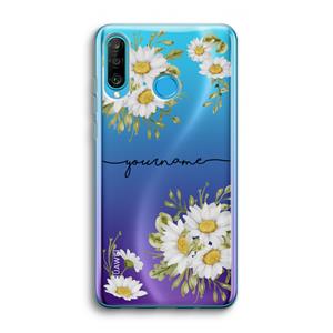 CaseCompany Daisies: Huawei P30 Lite Transparant Hoesje