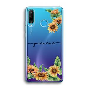 CaseCompany Zonnebloemen: Huawei P30 Lite Transparant Hoesje