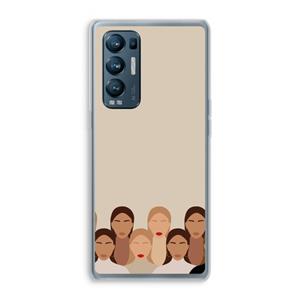 CaseCompany Girls girls girls: Oppo Find X3 Neo Transparant Hoesje