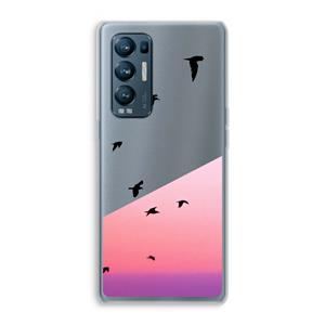 CaseCompany Fly away: Oppo Find X3 Neo Transparant Hoesje