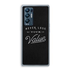 CaseCompany Never lose your value: Oppo Find X3 Neo Transparant Hoesje