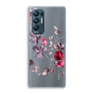 CaseCompany Mooie bloemen: Oppo Find X3 Neo Transparant Hoesje