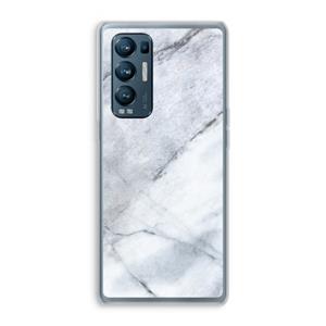 CaseCompany Witte marmer: Oppo Find X3 Neo Transparant Hoesje