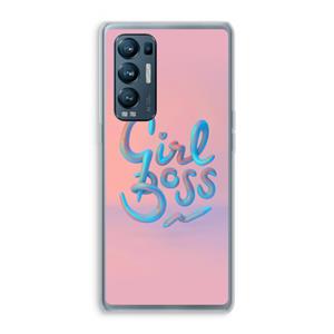 CaseCompany Girl boss: Oppo Find X3 Neo Transparant Hoesje