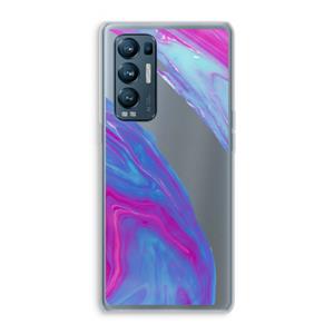 CaseCompany Zweverige regenboog: Oppo Find X3 Neo Transparant Hoesje