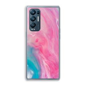 CaseCompany Roze explosie: Oppo Find X3 Neo Transparant Hoesje