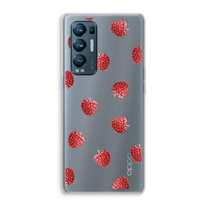 CaseCompany Framboosjes: Oppo Find X3 Neo Transparant Hoesje