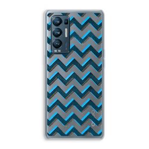 CaseCompany Onderbroken lijn: Oppo Find X3 Neo Transparant Hoesje
