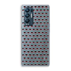 CaseCompany Hartjes: Oppo Find X3 Neo Transparant Hoesje