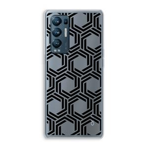 CaseCompany Geometrisch patroon: Oppo Find X3 Neo Transparant Hoesje